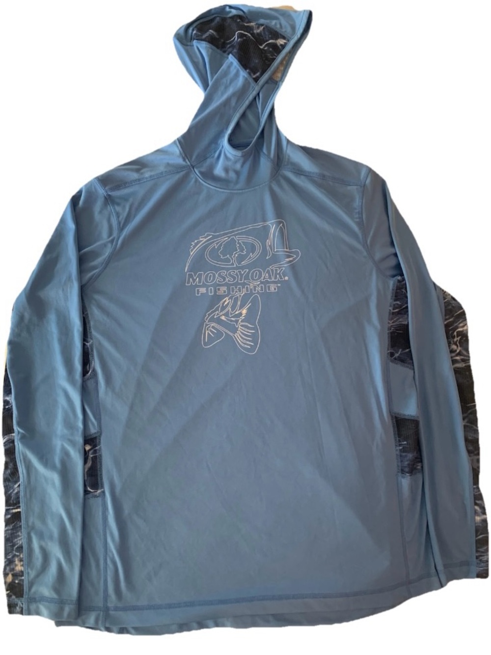 Mossy Oak Light Blue Performance Hoodie